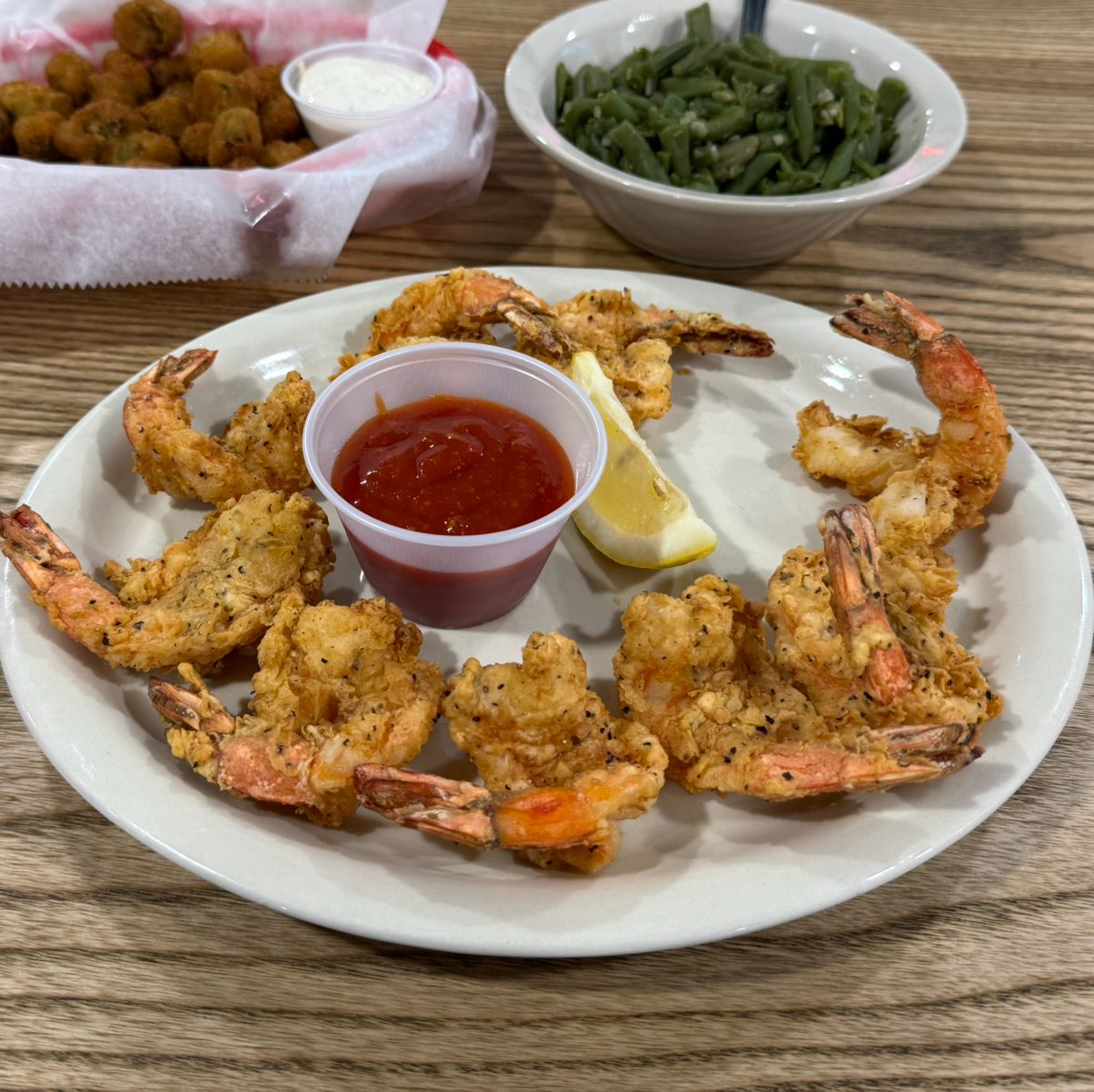 Deep Fried Gulf Shrimp.