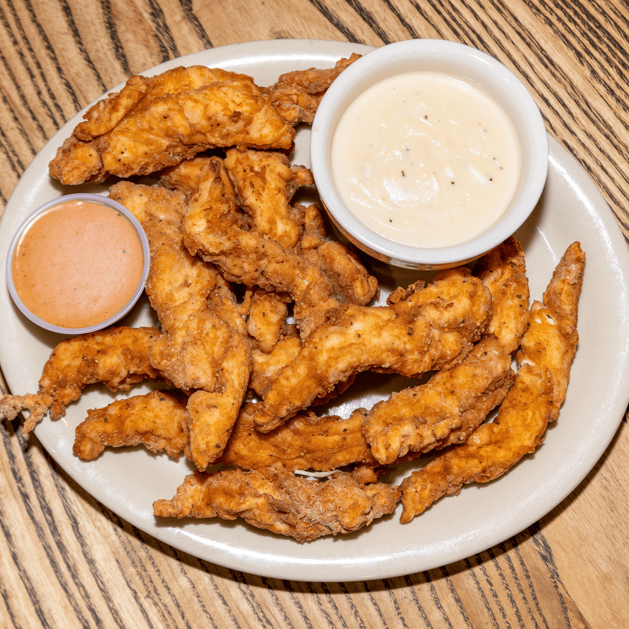 Deep Fried Chicken Tenders.