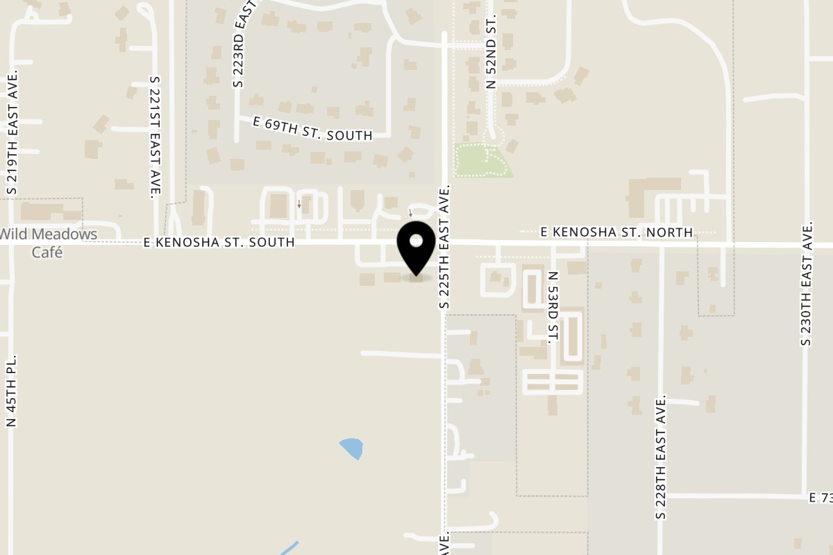 Map showing the location of Houligan’s Corner on 22431 East 71st St S in Broken Arrow